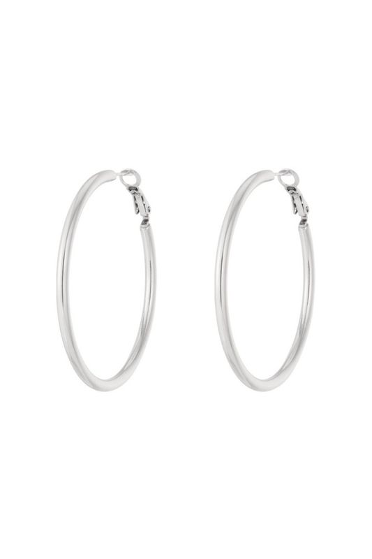Basic hoops zilver L